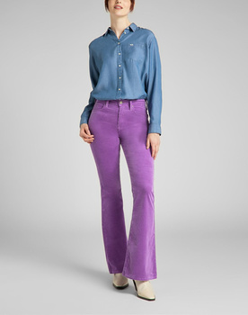 LEE BREESE DAMSKIE SPODNIE SZTRUKSOWE PURPLE L32YQG84 112139946