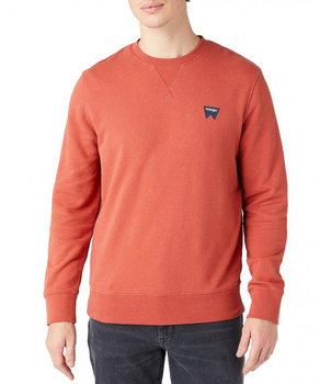 WRANGLER SIGN OFF CREW MĘSKA BLUZA KLASYCZNA ETRUSCAN RED W6589HA11 112146190