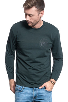 LONGSLEEVE LEE GLOBE PATCH LS DK BOTTLE GREEN L80PWYBB 112121479