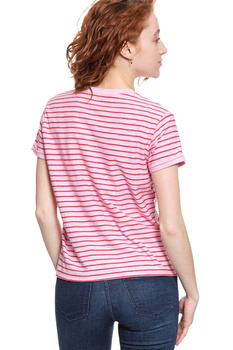 LEE T SHIRT DAMSKI STRIPE TEE FROST PINK L43JTYMC 112109644