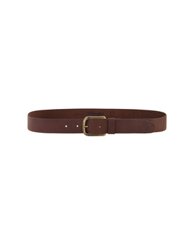 MĘSKI PASEK KLAMRA WRANGLER  FULL GRAIN BELT DARK BROWN 112358072