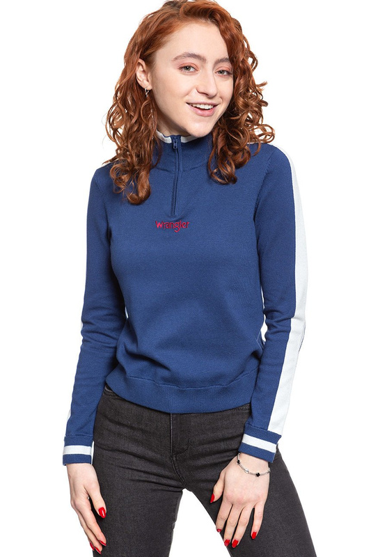 WRANGLER ZIP KNIT BLUE DEPTHS W8N3QIXJY 112132403