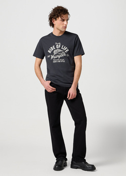 MESKA KOSZULKA WRANGLER AMERICANA TEE FADED BLACK 112362790