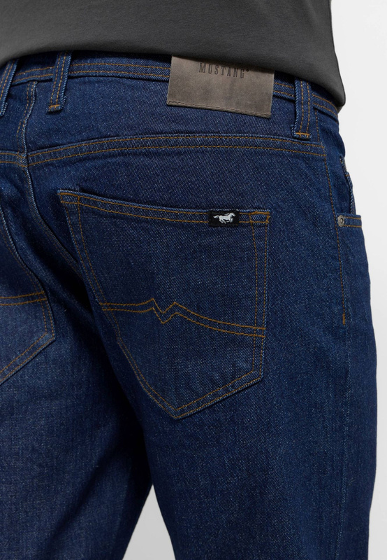 Męskie Spodnie Jeansowe Mustang Style Oregon Slim Denim Blue 1015864 5000 940