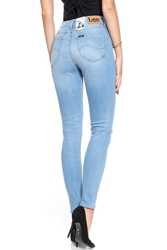SPODNIE DAMSKIE LEE SCARLETT HIGH BLUE SLASHED L31AROWK 112107008