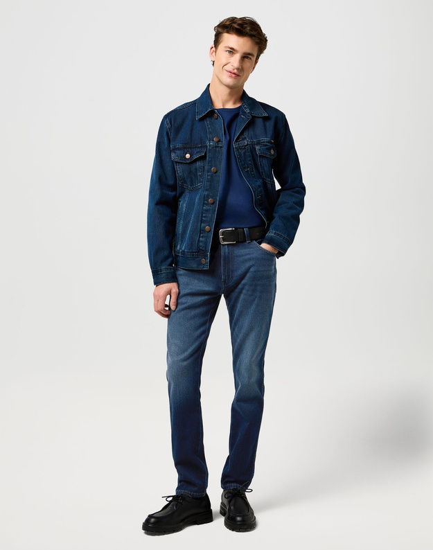 MESKIE SPODNIE  WRANGLER RIVER FOG 112370922