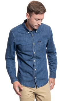 LEE LEE BUTTON DOWN DIPPED BLUE L880PLLA 112123377