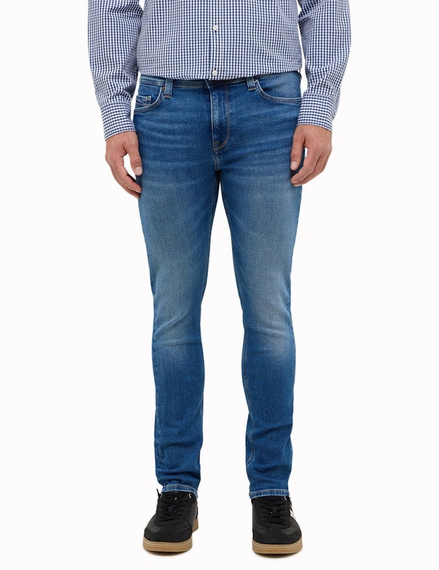 Męskie Spodnie Jeansowe Mustang Style Vegas Slim Denim Blue 1016795 5000 782
