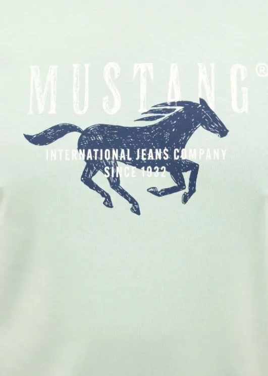 Męski T-Shirt Mustang Style Austin Frosty Green 1016484 6180