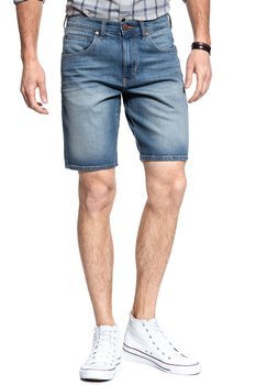 KRÓTKIE SPODENKI WRANGLER REGULAR SHORT GREEN LAGOON W15UX475C 112127159