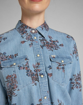 LEE REGULAR WESTERN SHIRT DAMSKA KOSZULA JEANSOWA BLUE YONDER L45SXHSV 112140163
