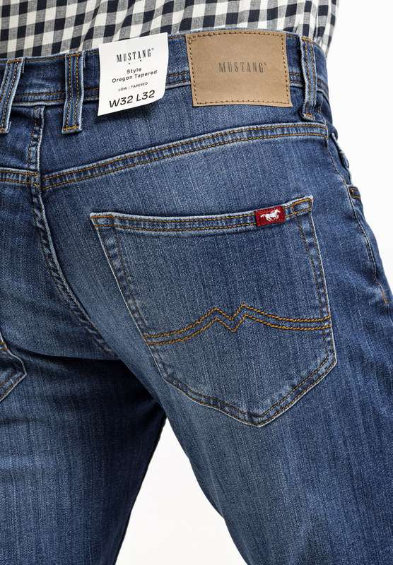 MUSTANG OREGON TAPERED MĘSKIE SPODNIE JEANSOWE JEANSY DŻINSY DENIM BLUE 1014041 5000 883