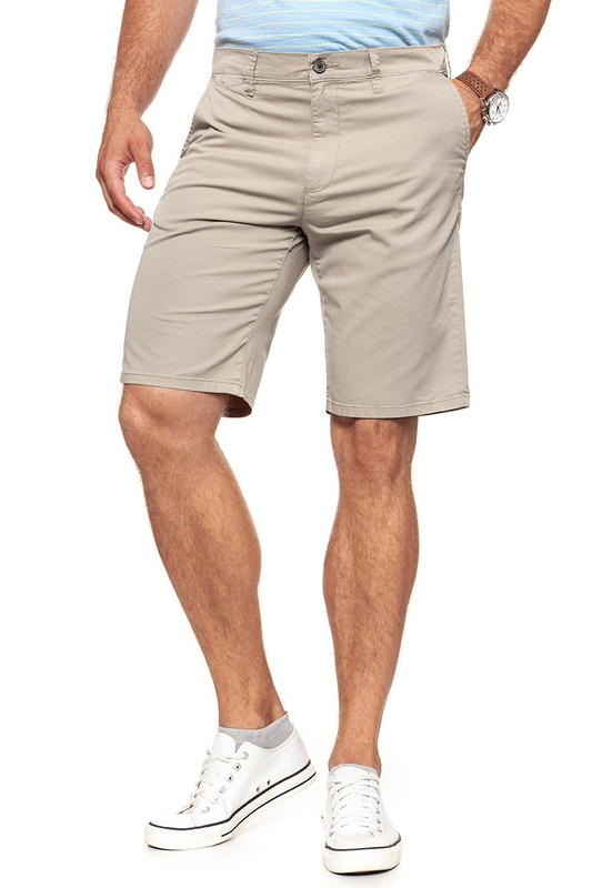 SPODENKI MĘSKIE WRANGLER CHINO SHORT CAMEL W14AKM175 112126559
