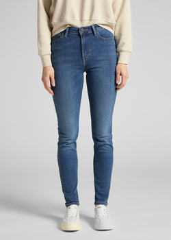 LEE SCARLETT HIGH DAMSKIE SPODNIE JEANSOWE JEANSY MID COPAN L626DUIW 112114163