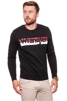 WRANGLER BLUZA LOGO CREW BLACK W6532HY01 112130513