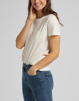 LEE RELAXED POCKET TEE DAMSKI T-SHIRT KOSZULKA LOGO SHARK TOOTH L40RETQB 112108717