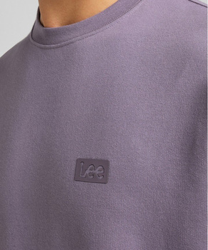 LEE CORE LOOSE CREW MĘSKA BLUZA KLASYCZNA LOGO WASHED PURPLE L85IPTTZ 112144613