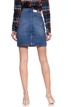SPÓDNICA JEANSOWA LEE A LINE SKIRT BLUE DROP L38NROEM 112108295