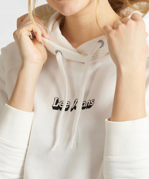 DAMSKA BLUZA Z KAPTUREM LEE HOODIE WHITE CANVAS L53WTXRR 112112596