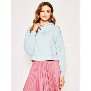 BLUZA DAMSKA WRANGLER CROPPED HOODIE CASHMERE BLUE W6N3HAX2B 112130791