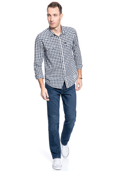 SPODNIE MĘSKIE WRANGLER REGULAR BLUE BLACK W10SHN361 112126003