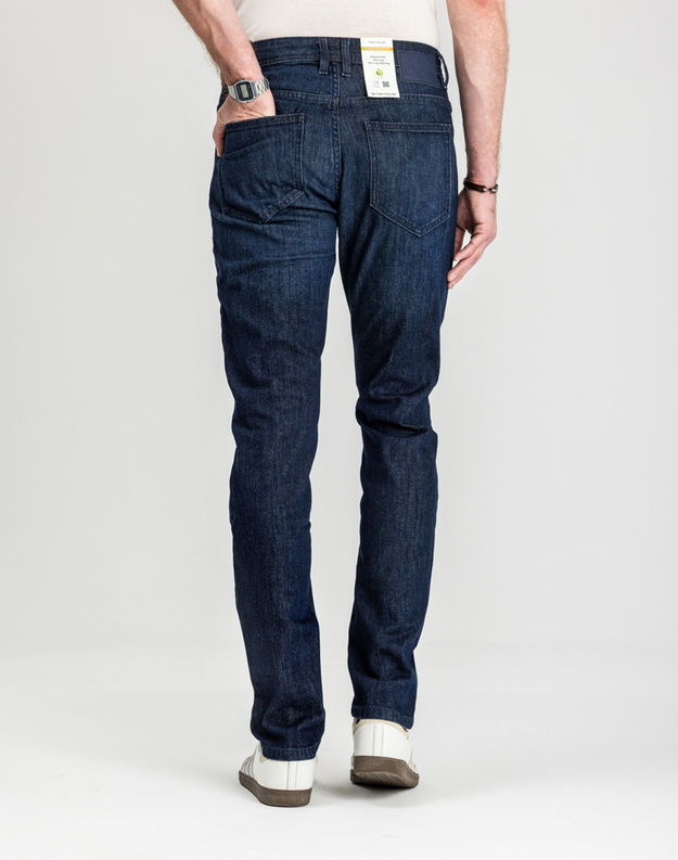 Męskie Spodnie Jeansowe Tom Tailor TTJOSH REGULAR Clean Rinsed Blue Denim 1048363 10115