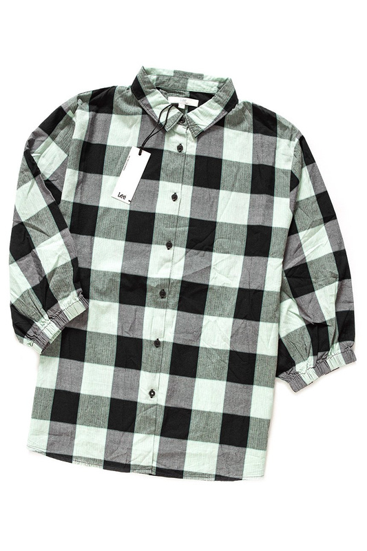KOSZULA DAMSKA LEE BELL SKOSZULA DAMSKA LEEVE SHIRT PALE MINT L45ZKHER 112110688