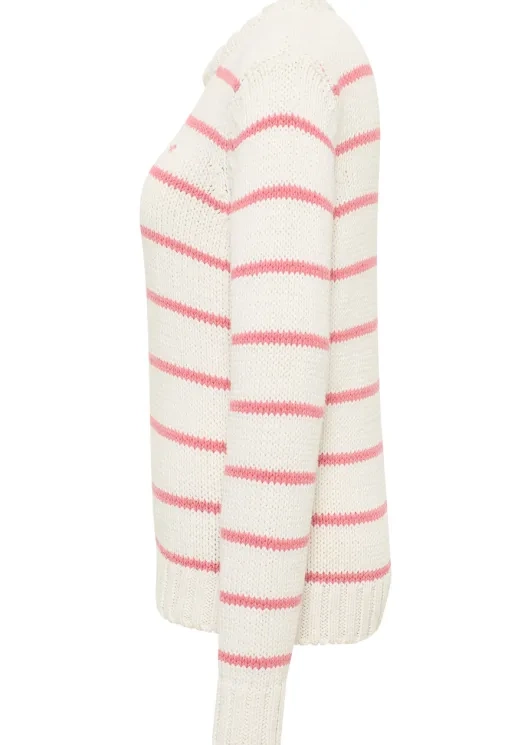 Damski Sweter Mustang Style Silas Pink Stripe French Riviera 1016174 12724