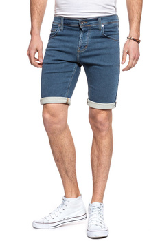 SPODENKI MĘSKIE MUSTANG Chicago Short DENIM BLUE 1006166 5000 680