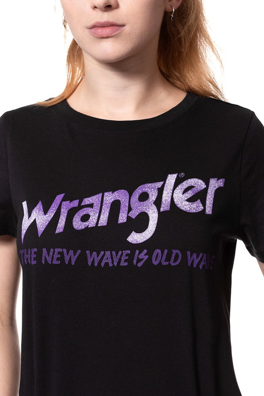 WRANGLER OLD WAVE TEE BLACK W7383EV01 112131031