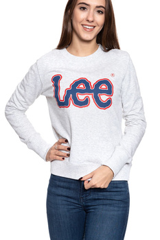 BLUZA LEE DAMSKA LOGO SWS SHARP GREY MELE L53YRX03 112112616