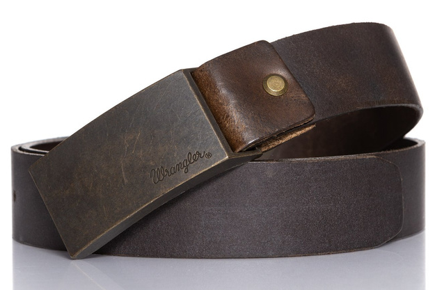 WRANGLER CTF LOGO BUCKLE BROWN W0272US85