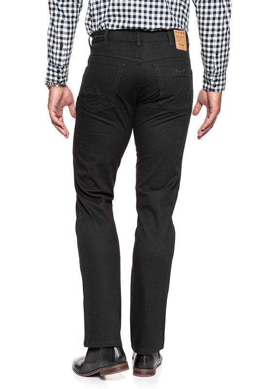 WRANGLER SPODNIE MĘSKIE TEXAS STRETCH BLACK W121AP100
