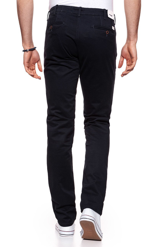 WRANGLER SPODNIE MĘSKIE CHINO NAVY W14LEG114