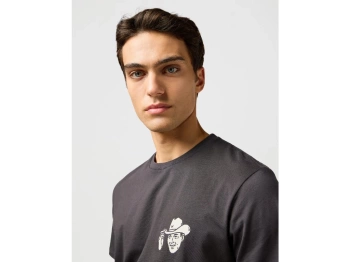 MESKA KOSZULKA WRANGLER SMALL GRAPHIC TEE FADED BLACK 112362810