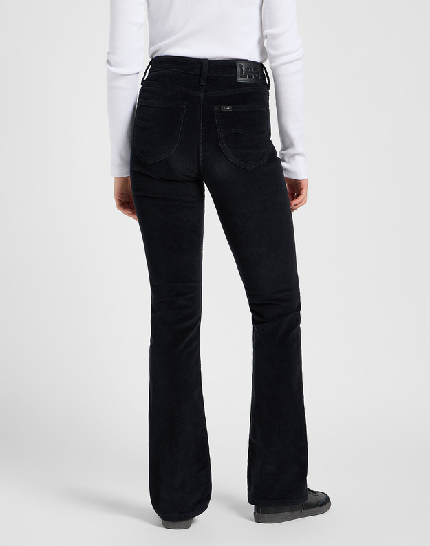 DAMSKIE SPODNIE MATERIAŁOWE LEE BREESE BOOT BLACK 112370934