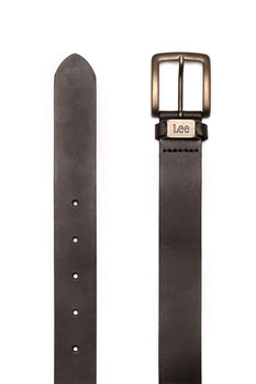 LEE LOGO BELT MĘSKI PASEK SKÓRZANY SKÓRA DARK BROWN LA055324 112124617
