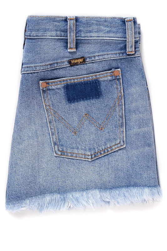 WRANGLER RETRO DAMSKA SPÓDNICA JEANSOWA CROP SKIRT FIJI W216GF127 112127761