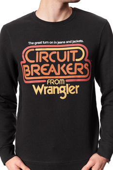 BLUZA WRANGLER MĘSKA CIRCUIT SWEAT FADED BLACK W6546I4V6 112130549