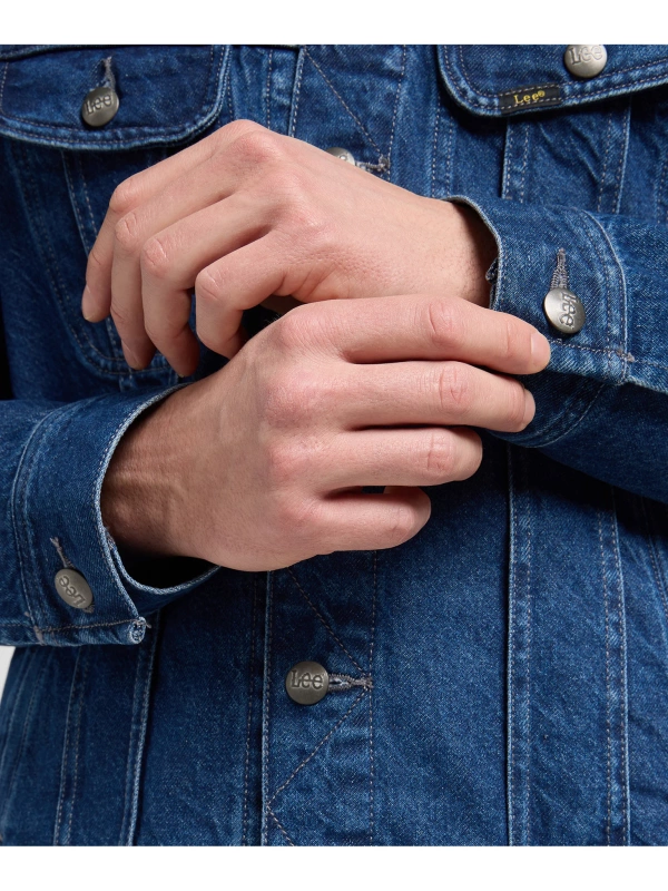 MESKA KURTKA JEANSOWA  LEE RELAXED RIDER JACKET REACH 112371312