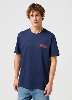 WRANGLER MĘSKA KOSZULKA LOGO TEE NAVY 112351389 W750011976