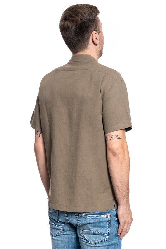 KOSZULA MĘSKA LEE SS WORKER SHIRT UTILITY GREEN L67REUNG 112116947