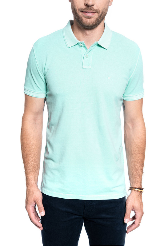 KOSZULKA POLO MĘSKA WRANGLER T-SHIRTS OVERDYE PLUME BLUE W7C15KQVP 112131639