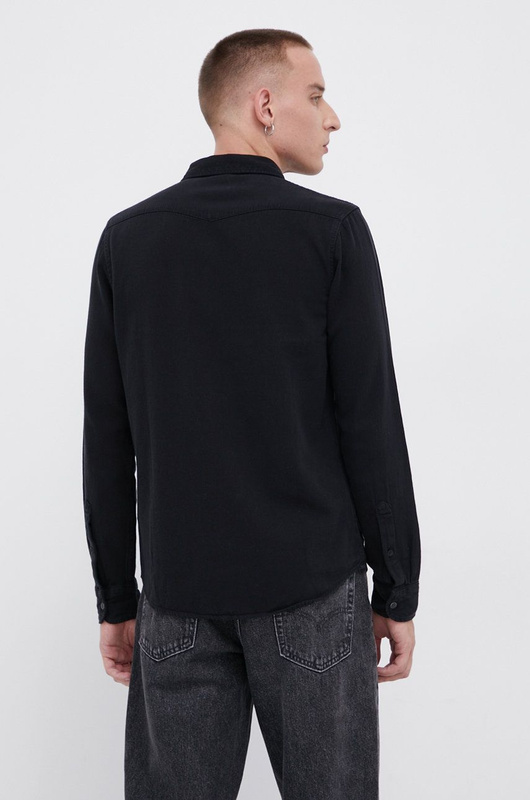 LEE REGULAR WESTERN MĘSKA KOSZULA MATERIAŁOWA BLACK L66WPA01 112140591