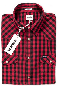 WRANGLER WESTERN SHIRT SALSA RED W59734MWN 112129835