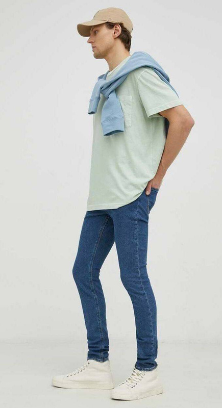 LEE MALONE MĘSKIE SPODNIE JEANSOWE STONE BLUE MID L736BKB84 112331752