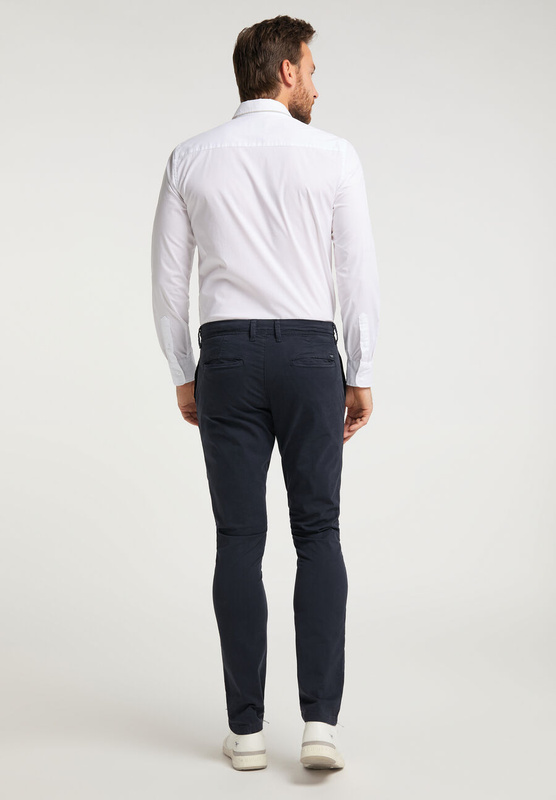 MUSTANG Classic Chino MĘSKIE SPODNIE MATERIAŁOWE BLUE NIGHTS 1009612 4085