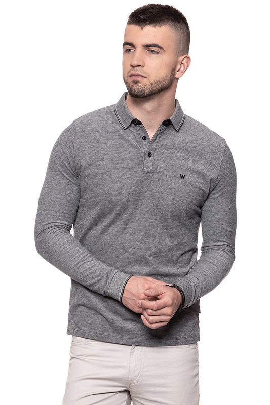WRANGLER POLO LS POLO REAL BLACK W7A87K5W5 112131306