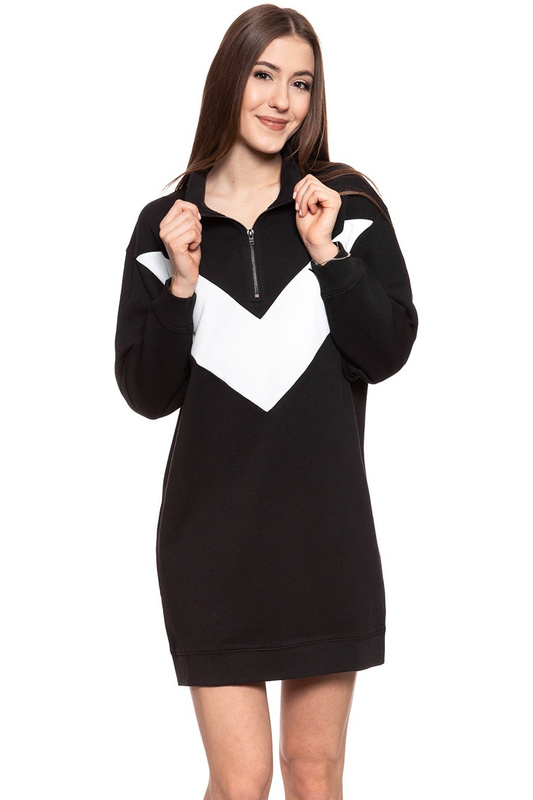 DAMSKA SUKIENKA WRANGLER SWEAT DRESS BLACK W9N3HQ100 112132439