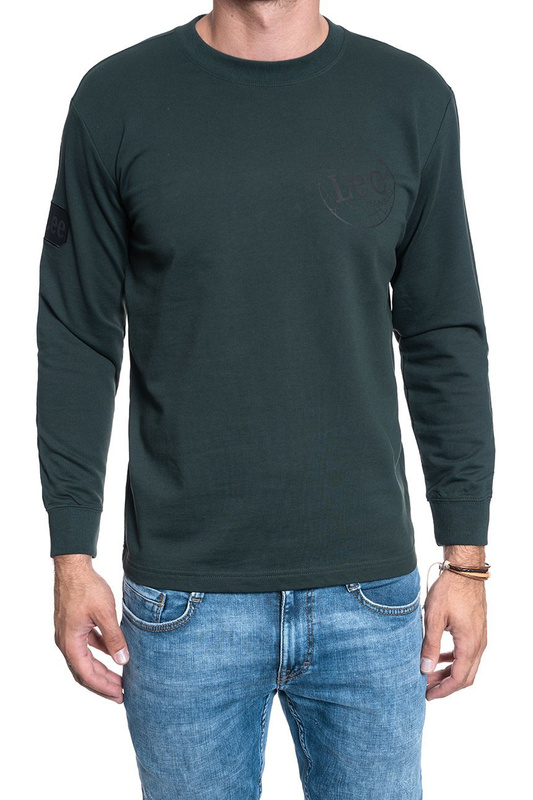 LONGSLEEVE LEE GLOBE PATCH LS DK BOTTLE GREEN L80PWYBB 112121479